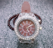 LED Luminous Watches Geneva Women Quartz Watch