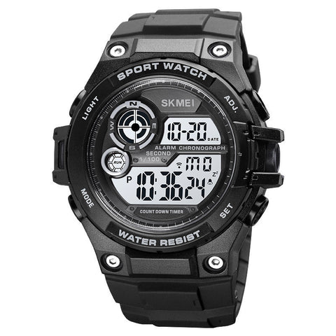 Men's Waterproof Outdoor Luminous Multi-function Sports Electronic Watch