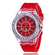 LED Luminous Watches Geneva Women Quartz Watch