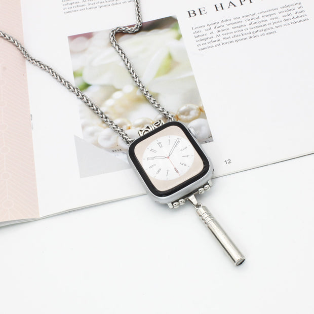 Watch Necklace Feather Hanging Strap