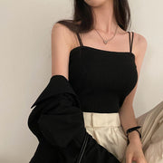 Inner Wear Outer Wear Knitted Vest Top For Women