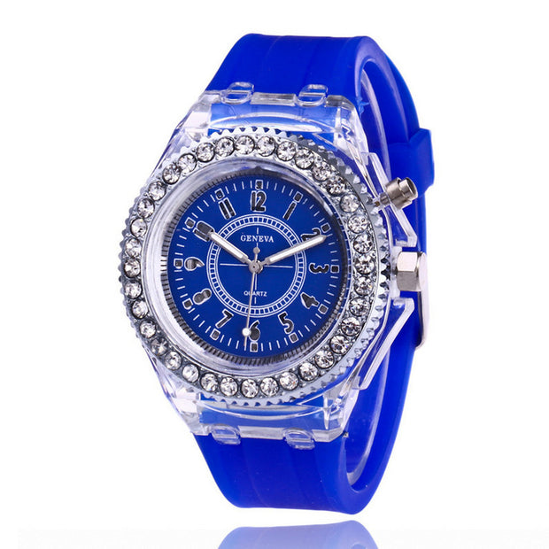 LED Luminous Watches Geneva Women Quartz Watch